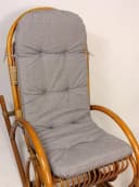 Rattani Polsterauflage für Rattan Schaukelstuhl Dunkelgrau Bild 1
