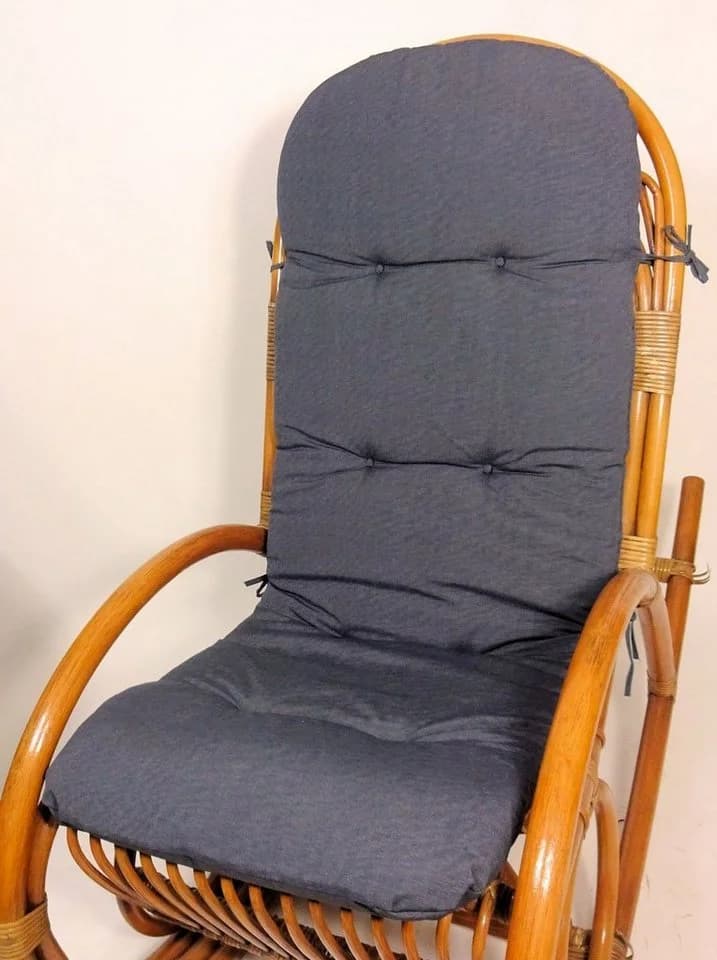 Rattani Polsterauflage Anthrazit für Rattan Schaukelstuhl