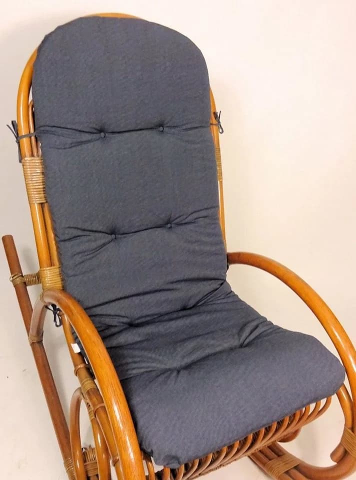 Rattani Polsterauflage Anthrazit für Rattan Schaukelstuhl - Bild 2