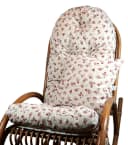 Rattani Polsterauflage für Schaukelstuhl mit Kissen Rosa Bild 2