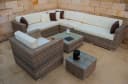 Ragnarök Möbel-Design Gartenlounge-Set Narvik Ecklounge Polyrattan Aluminium Bild 2