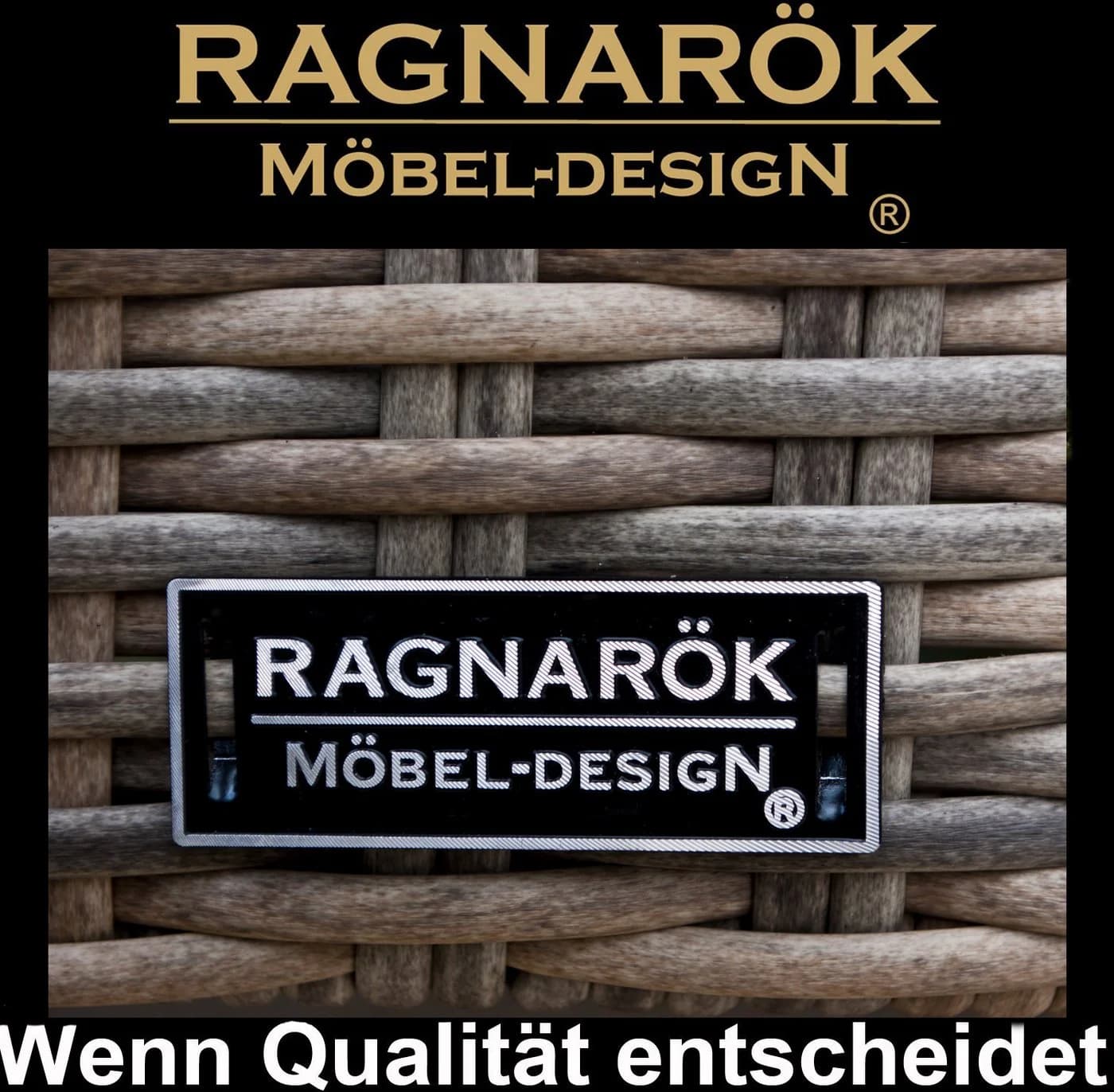 Ragnarök Möbel-Design Gartenlounge-Set Narvik Ecklounge Polyrattan Aluminium - Bild 3