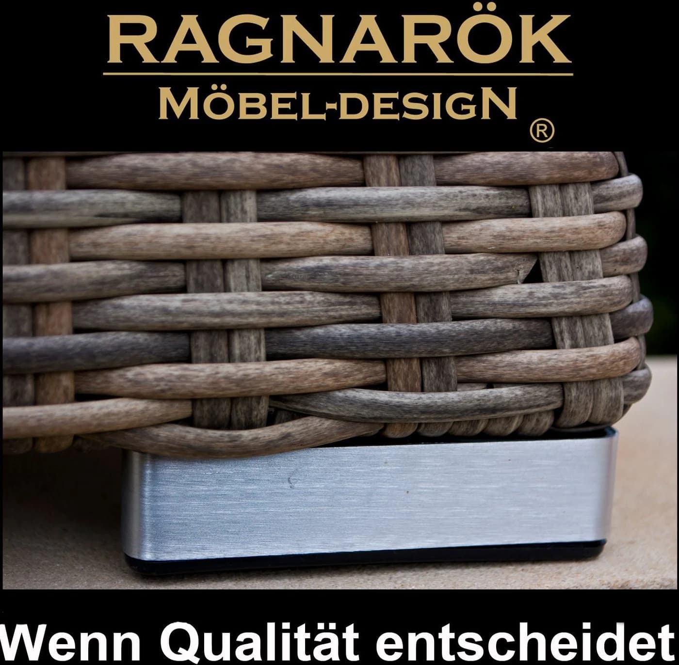 Ragnarök Möbel-Design Gartenlounge-Set Narvik Polyrattan Aluminium - Bild 4