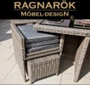 Ragnarök Möbel-Design Garten-Essgruppe Heimdall Esstisch Set 8+4, Polyrattan, Alu, Umklappbare Rückenlehnen Bild 3