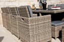 Ragnarök Möbel-Design Garten-Essgruppe Heimdall Esstisch Set 8+4, Polyrattan, Alu, Umklappbare Rückenlehnen Bild 4