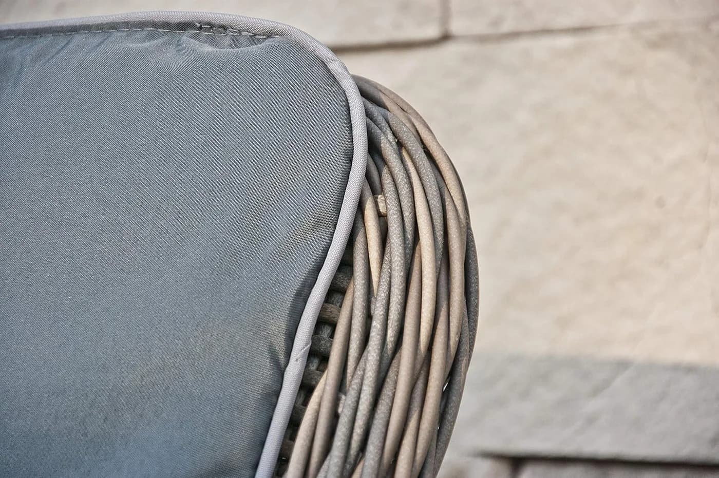 Ragnarök Garten-Essgruppe 7-tlg. Beige Polyrattan Alu - Bild 5