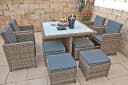 Ragnarök Möbel-Design Garten-Essgruppe Heimdall 4+4 Polyrattan Aluminium Bild 2
