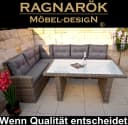 Ragnarök Gartenlounge-Set Wieland M mit Glasplatte und Stauraum Bild 1