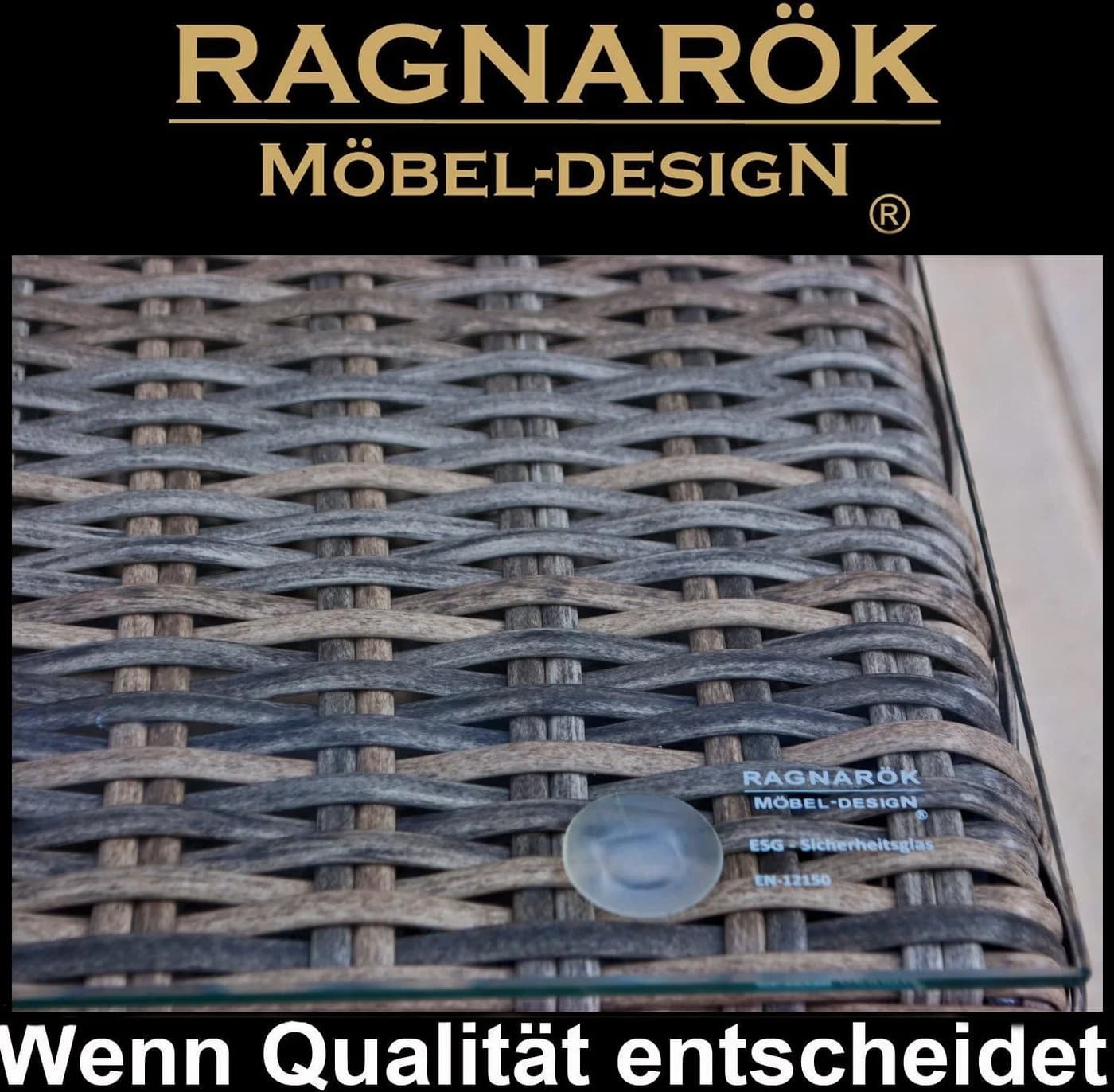Ragnarök Möbel-Design Gartenlounge-Set Narvik Polyrattan Aluminium - Bild 4