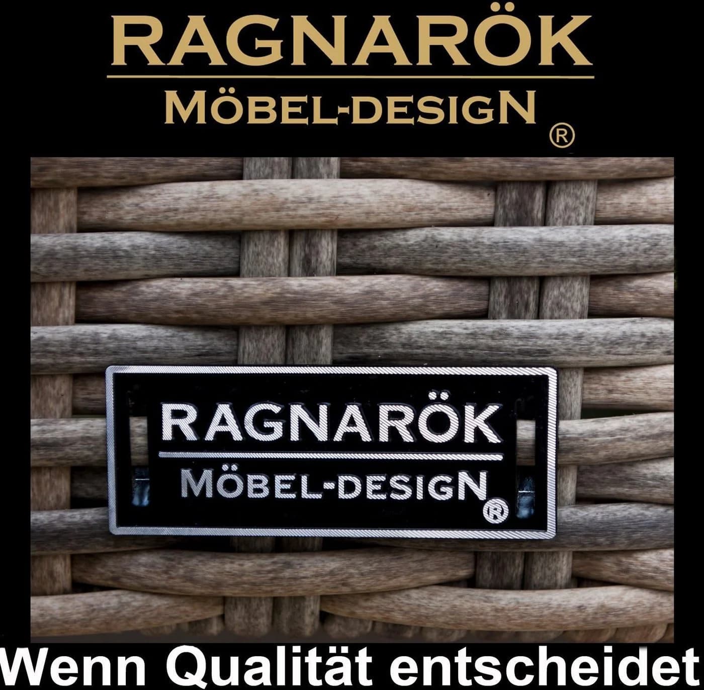 Ragnarök Möbel-Design Gartenlounge-Set Narvik Polyrattan Aluminium - Bild 5