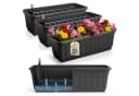 Hausfelder Blumenkasten 4er Set 60cm Anthrazit mit Wasserstandsanzeiger Bild 2
