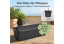 Hausfelder Blumenkasten 4er Set 60cm Anthrazit mit Wasserstandsanzeiger Bild 5