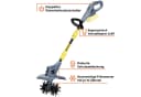 Fanztool Akku-Motorhacke Gartenfräse mit 4 Metall-Sternfräsen Bild 4