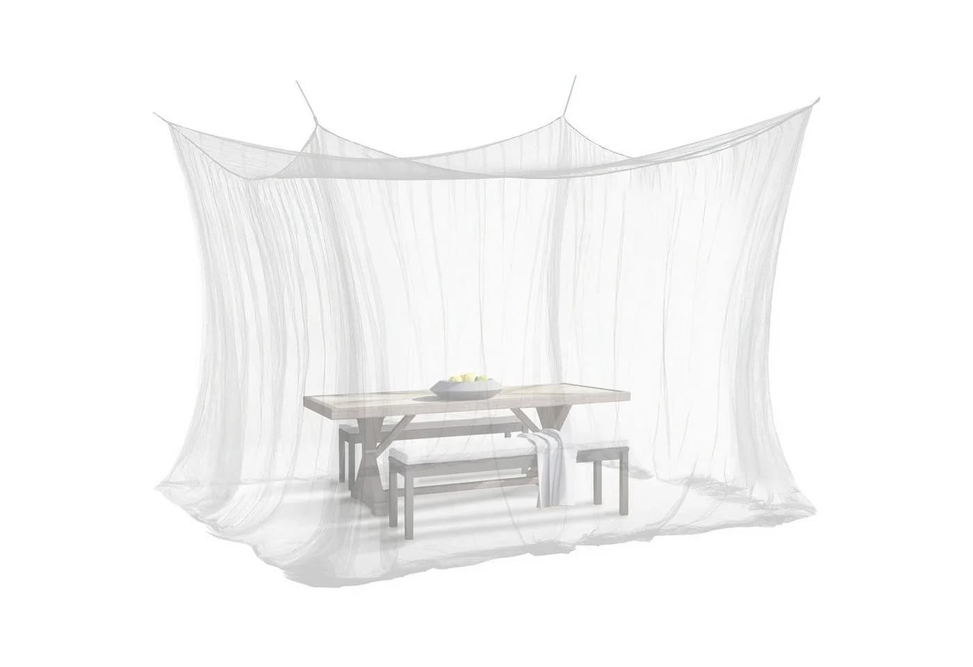 ELEGANCIO Moskitonetz XXL Kasten-Form Weiß/Schwarz Insektenschutz - Bild 2