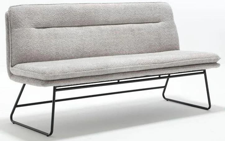 Home Affaire Bank grau Metall Stoff