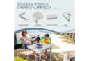 HOMECALL Campingtisch Klapptisch Aluminium Silber Höhenverstellbar Bild 4