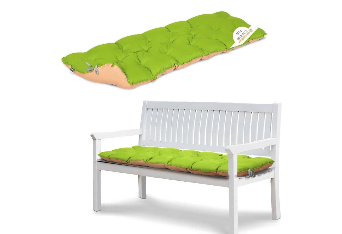 HOMECALL Bankauflage Sitzkissen 140x50x12cm UV-beständig - Bild 2