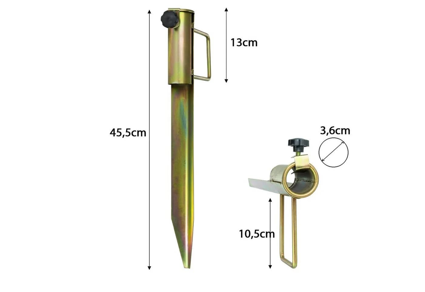 Moritz Sonnenschirmhalter 45cm Verzinkt Rostfrei - Bild 3
