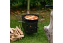 CampFeuer Zeltofen Outdoor Feuerstelle Stahl Schwarz Bild 1
