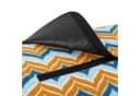 CampFeuer Picknickdecke 200x200 cm blau/braun wasserabweisend Bild 1