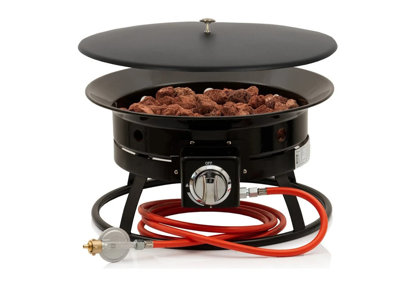 BBQ-Toro Feuerschale Gas Feuerstelle mit Lavasteinen, Ø 48 cm - 12 kW - Bild 2