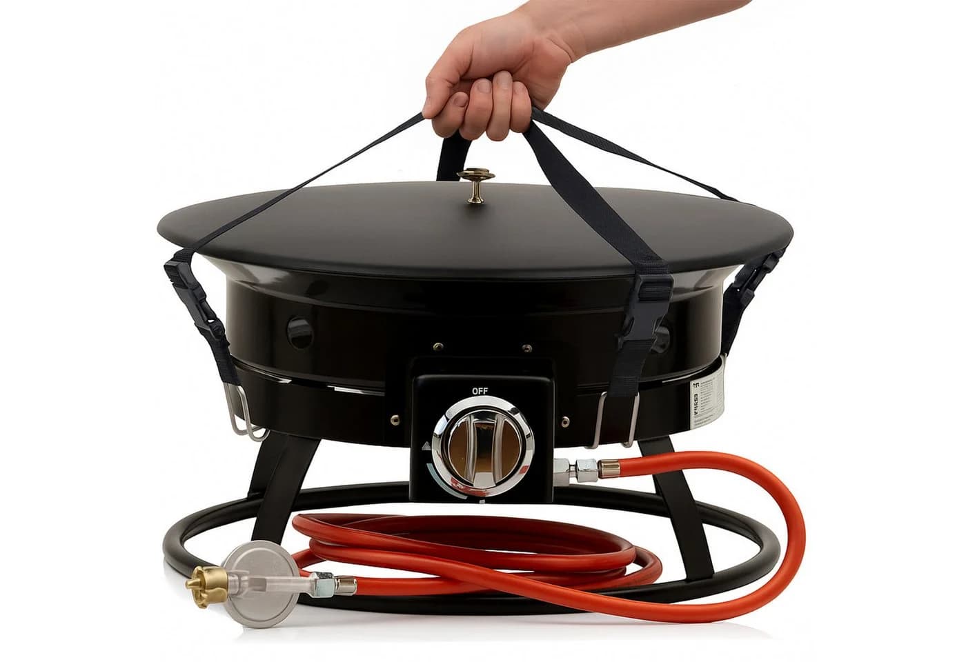 BBQ-Toro Feuerschale Gas Feuerstelle mit Lavasteinen, Ø 48 cm - 12 kW - Bild 4