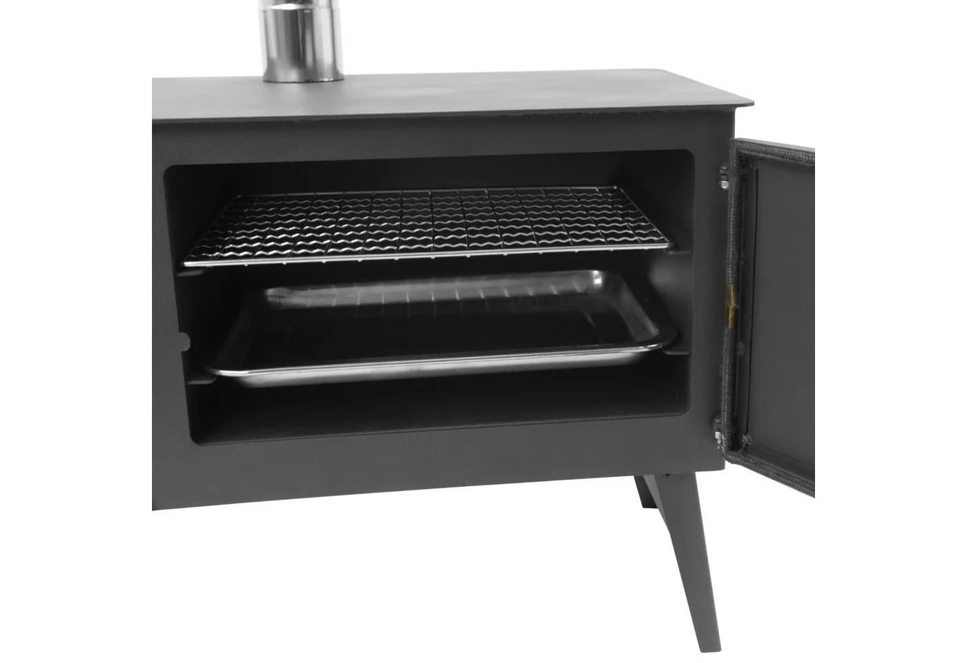 CampFeuer Zeltofen Holzofen mit Backfach und Thermometer - Bild 5