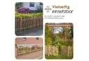 BooGardi Haselnuss-Zaun Bausatz Gartenzaun Holzzaun Bild 3