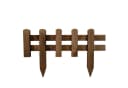 BooGardi Beetumrandung Steckzaun Holz Dunkelbraun Bild 1