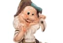 BIRENDY Gartenzwerg Katze XL 41cm Polyresin Dekofigur Bild 4
