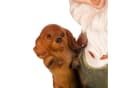 BIRENDY Gartenzwerg Dekofigur mit Hund 41cm Bild 1