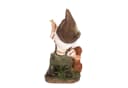 BIRENDY Gartenzwerg Dekofigur mit Hund 41cm Bild 5