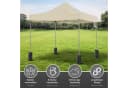 ECENCE Pavillon Sandsäcke 4er Set Schwarz 600D Oxford Bild 3