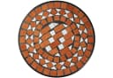 tectake Balkontisch Stahl Mosaik Grau 30x30x61,5 cm Bild 3