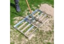 SattesGrün Rasenrechen Profi Rasenrakel Flächenebner Leveler verzinkter Stahl Bild 4