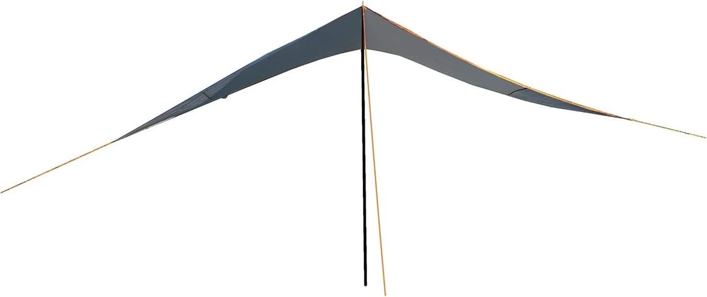 Portal Outdoor Sonnensegel Mesa grau-orange Camping Markise - Bild 3