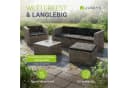 Juskys Polyrattan Lounge Punta Cana L grau-meliert 4-5 Personen Bild 2
