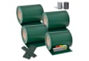 Juskys PVC Sichtschutzstreifen 4er Set Grün für Doppelstabmatten Zaun Bild 2