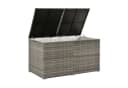 Juskys Auflagenbox Ikaria Grau Polyrattan 950L mit Deckel Bild 3