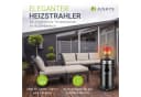 Juskys Heizstrahler Cuna 11 kW Schwarz Gas-Brenner mit Kippschutz Bild 5