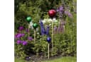VERDOBA Gartenkugel Silber Glas - Handgefertigte Gartendeko mit Glanzeffekt Bild 1