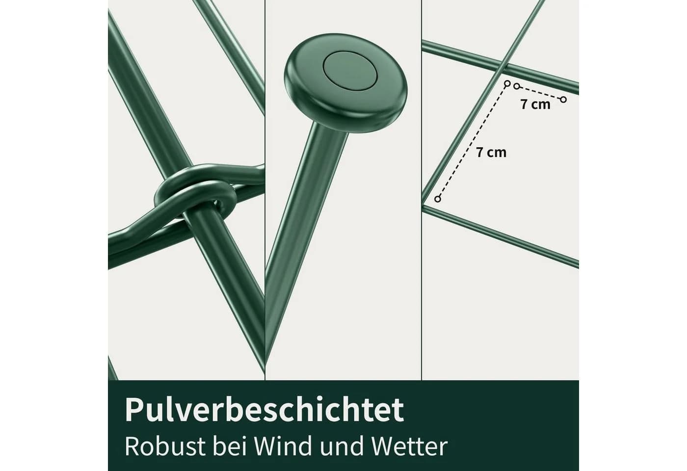 VERDOBA Metall Gitterzaun Teichzaun Hundezaun Grün - Bild 3
