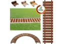 Floranica Gartenweg aus Lärchenholz Braun Rollweg rutschfest Bild 2