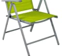 Mojawo Gartenstuhl Hochlehner Klappstuhl Aluminium Silbergrau/Lime Bild 3
