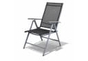 Mojawo Aluminium Garten Klappstuhl Silber/Anthrazit 7-Positionen Bild 2