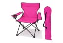 Mojawo Klappstuhl Anglersessel Pink mit Getränkehalter & Tasche Bild 2