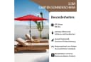 Angel Living Sonnenschirm Rot UV-Schutz 50+ Polyester Bild 3