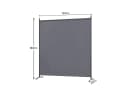 Angel Living Raumteiler Paravent Sichtschutz Stahl Polyester Grau/Weiß Bild 1