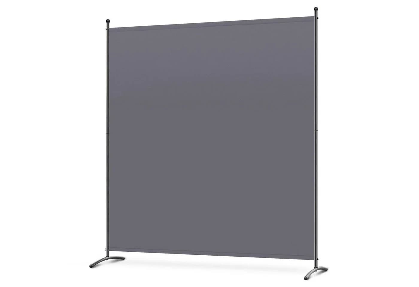 Angel Living Raumteiler Paravent Sichtschutz Stahl Polyester Grau/Weiß - Bild 2