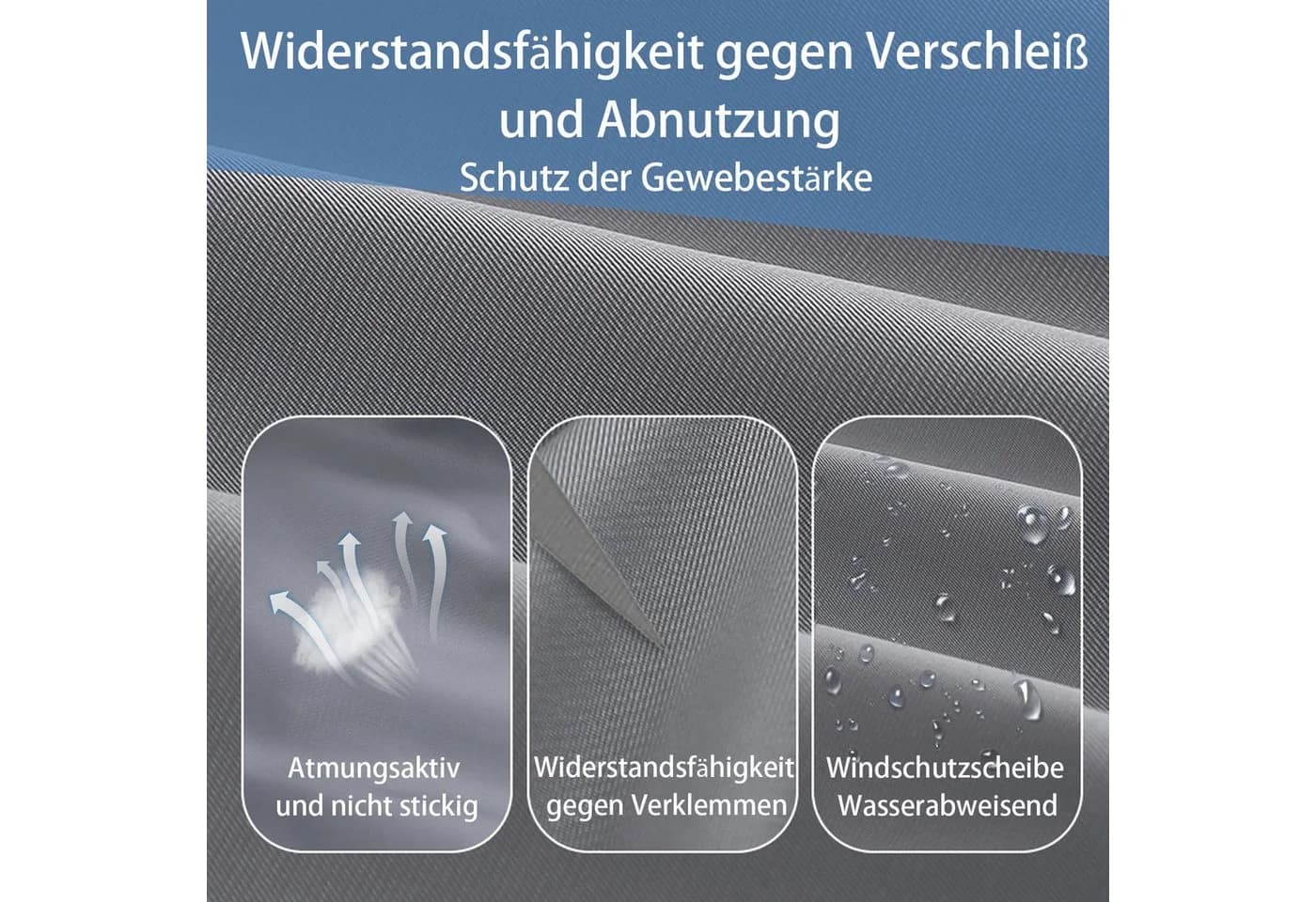 Angel Living Raumteiler Paravent Sichtschutz Stahl Polyester Grau/Weiß - Bild 5